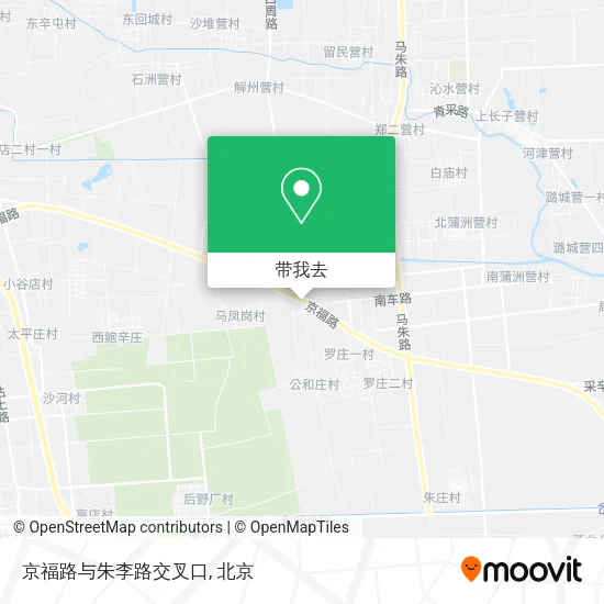 京福路与朱李路交叉口地图