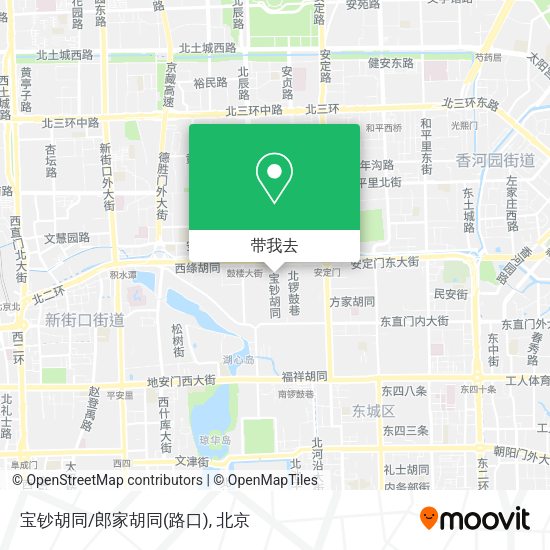 宝钞胡同/郎家胡同(路口)地图