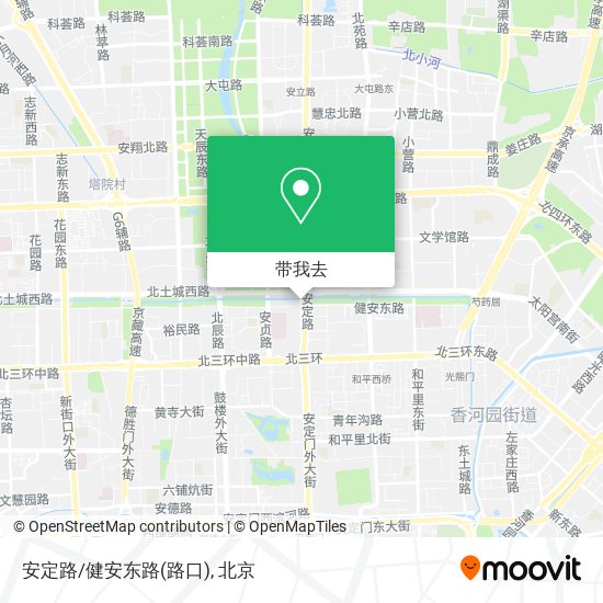 安定路/健安东路(路口)地图