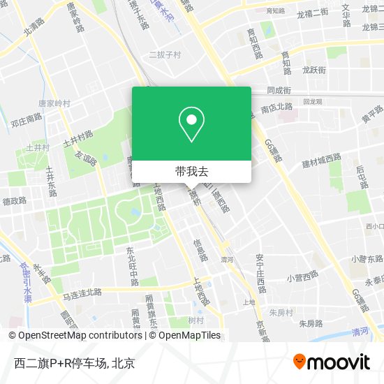 西二旗P+R停车场地图