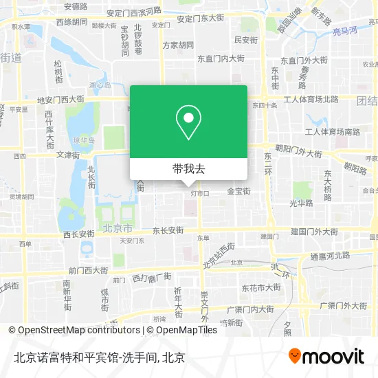 北京诺富特和平宾馆-洗手间地图