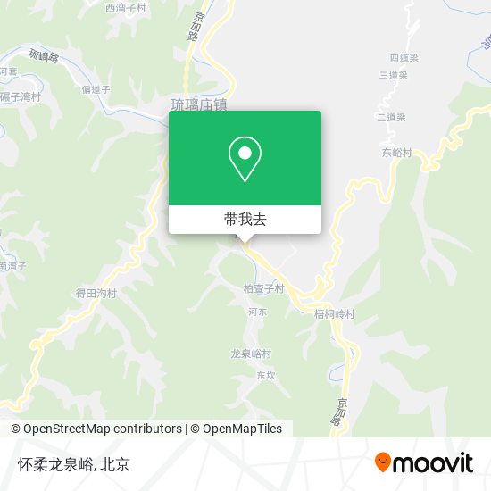 怀柔龙泉峪地图