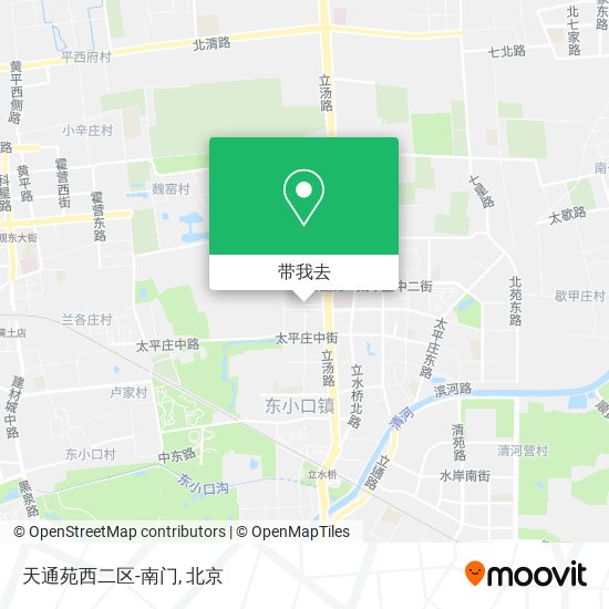 天通苑西二区-南门地图