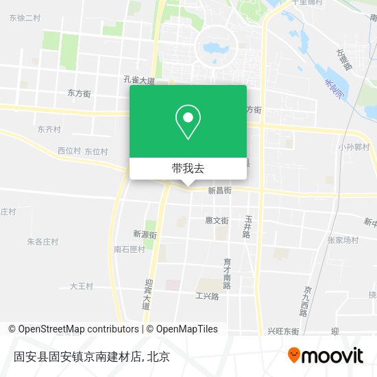 固安县固安镇京南建材店地图