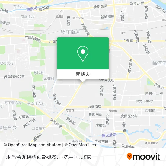 麦当劳九棵树西路dt餐厅-洗手间地图