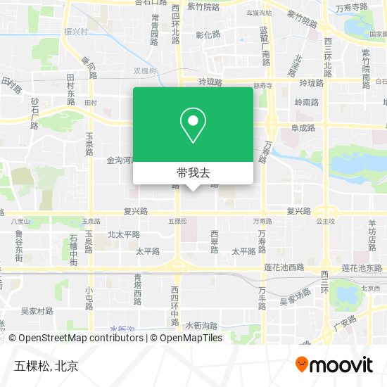 五棵松地图