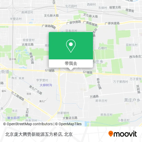 北京庞大腾势新能源五方桥店地图
