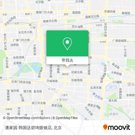 潘家园 韩国达碧琦眼镜店地图