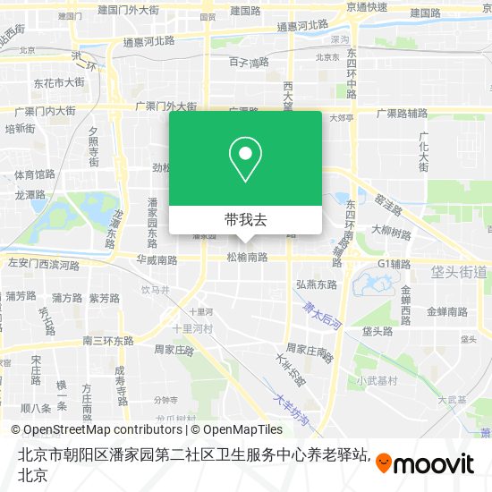 北京市朝阳区潘家园第二社区卫生服务中心养老驿站地图
