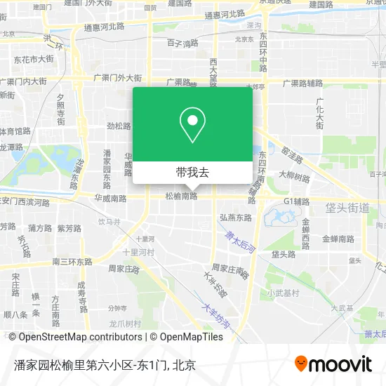 潘家园松榆里第六小区-东1门地图