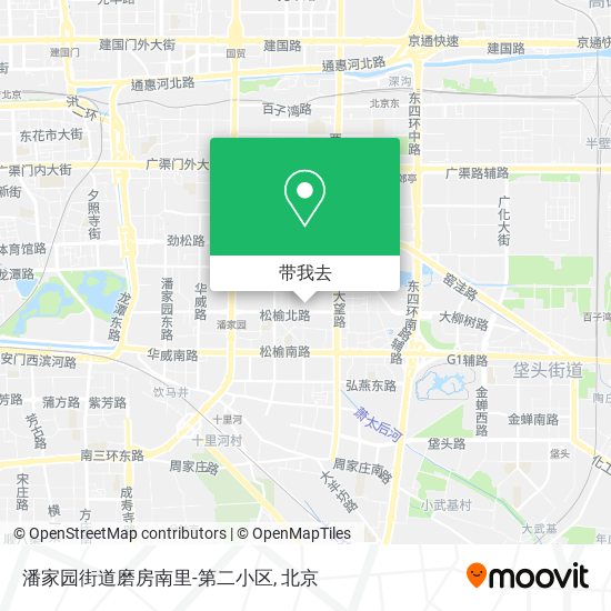 潘家园街道磨房南里-第二小区地图