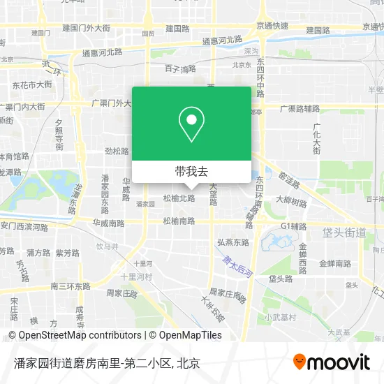 潘家园街道磨房南里-第二小区地图