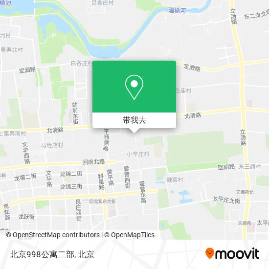 北京998公寓二部地图