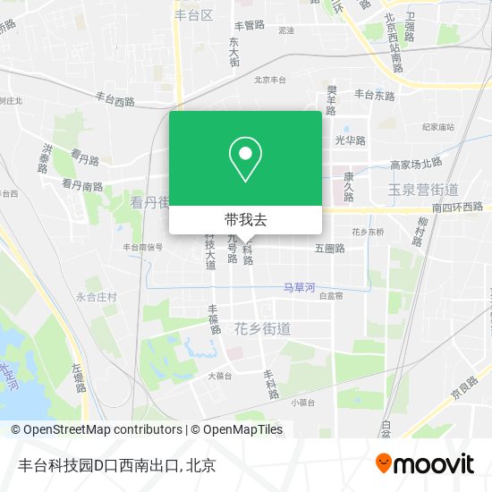 丰台科技园D口西南出口地图