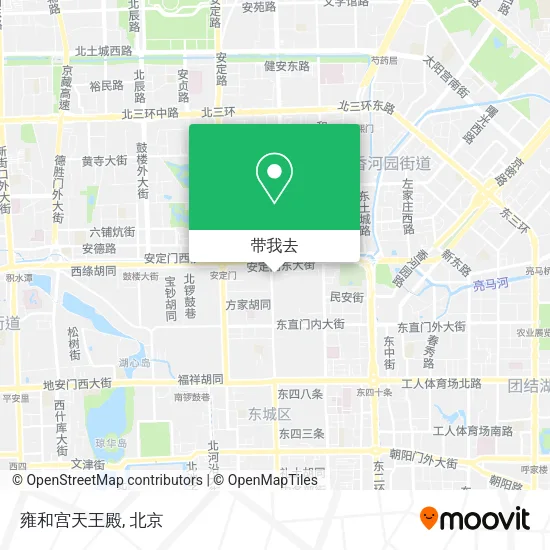 雍和宫天王殿地图