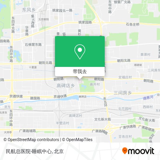民航总医院-睡眠中心地图