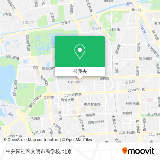 中关园社区文明市民学校地图