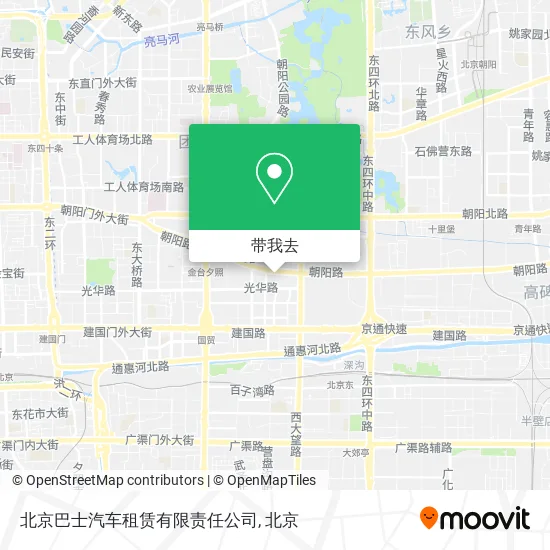北京巴士汽车租赁有限责任公司地图