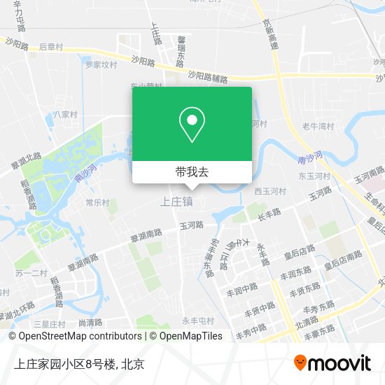 上庄家园小区8号楼地图