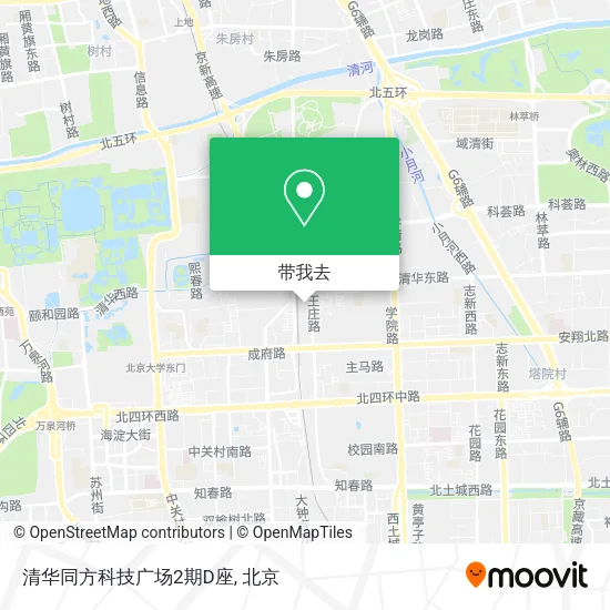 清华同方科技广场2期D座地图