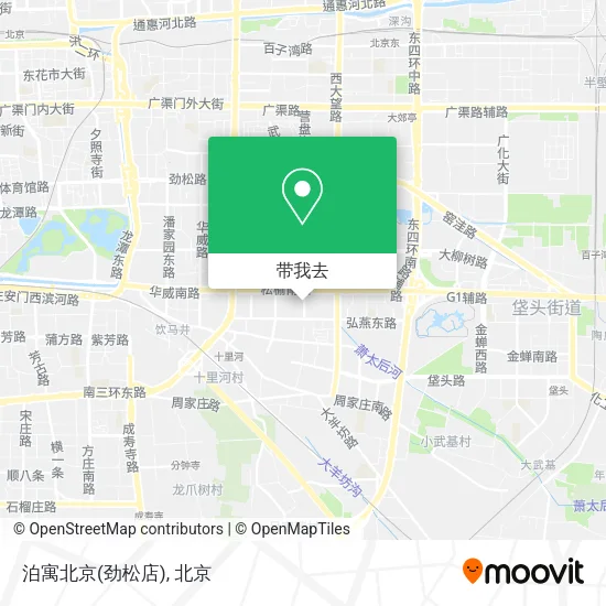泊寓北京(劲松店)地图