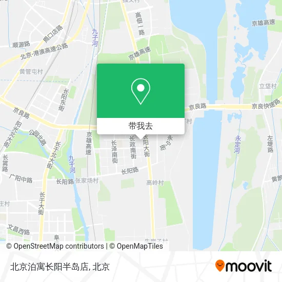 北京泊寓长阳半岛店地图