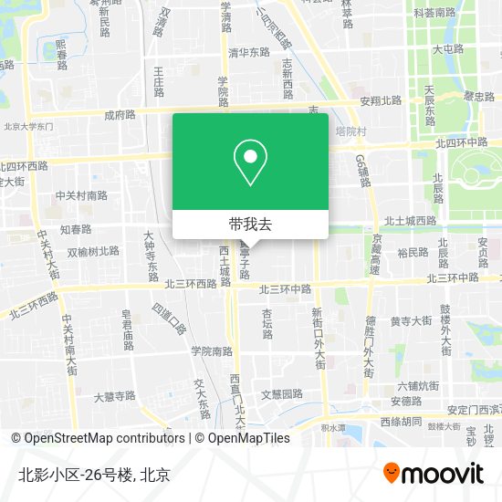 北影小区-26号楼地图