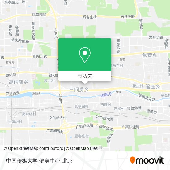 中国传媒大学-健美中心地图