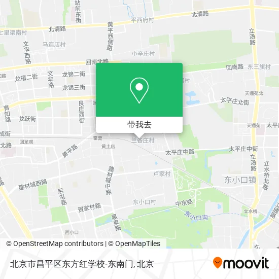 北京市昌平区东方红学校-东南门地图