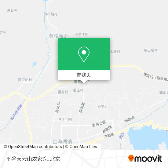 平谷天云山农家院地图