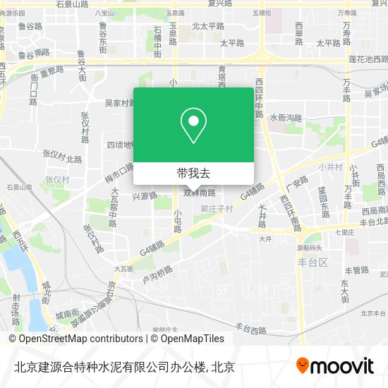 北京建源合特种水泥有限公司办公楼地图