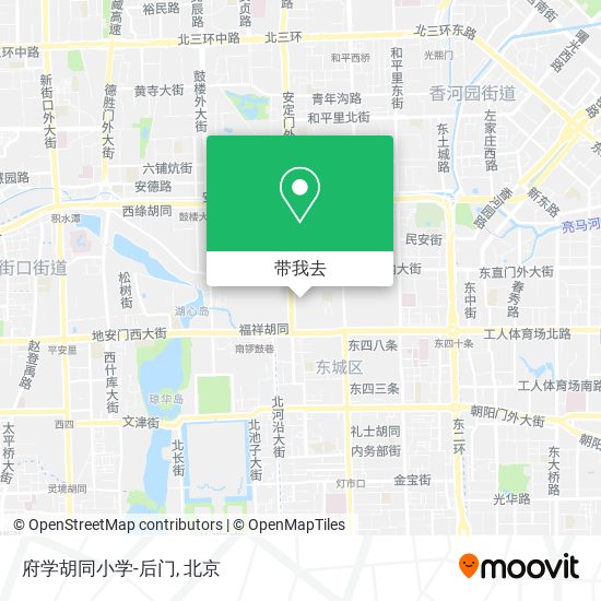 府学胡同小学-后门地图