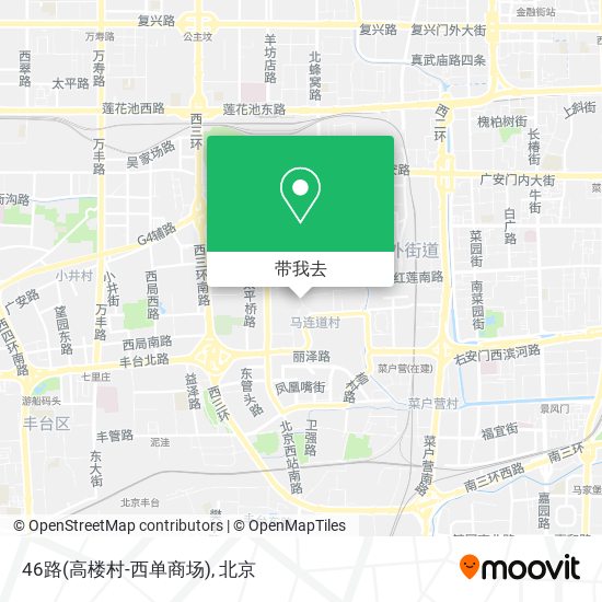 46路(高楼村-西单商场)地图