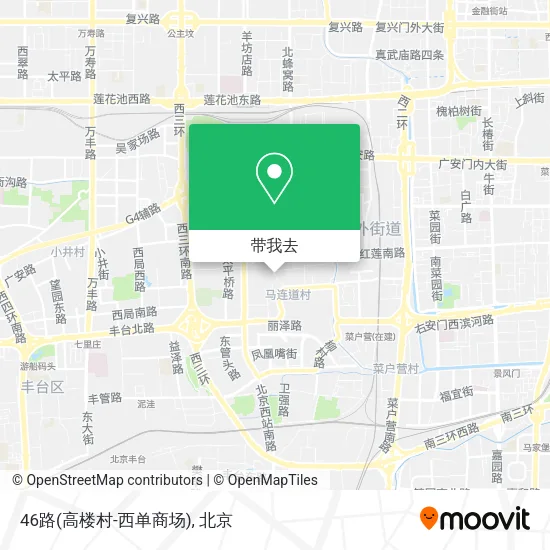 46路(高楼村-西单商场)地图