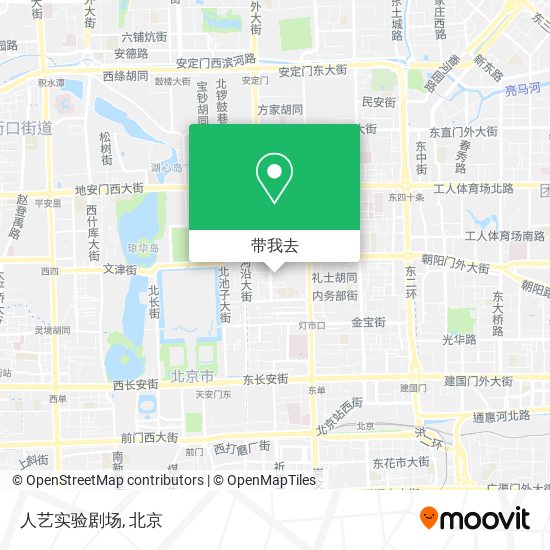 人艺实验剧场地图