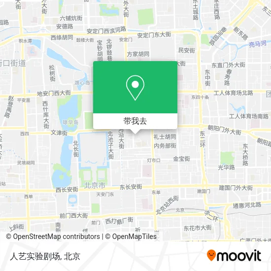 人艺实验剧场地图