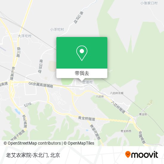 老艾农家院-东北门地图