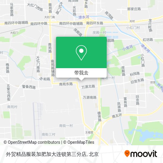 外贸精品服装加肥加大连锁第三分店地图