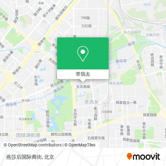 燕莎后国际商街地图