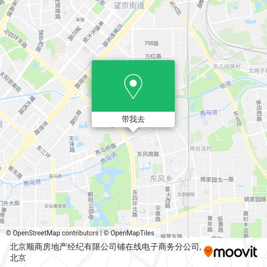 北京顺商房地产经纪有限公司铺在线电子商务分公司地图