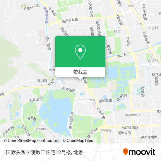 国际关系学院教工住宅12号楼地图