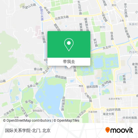 国际关系学院-北门地图