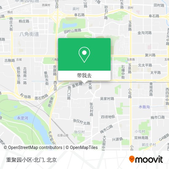 重聚园小区-北门地图