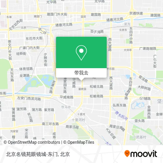 北京名镜苑眼镜城-东门地图