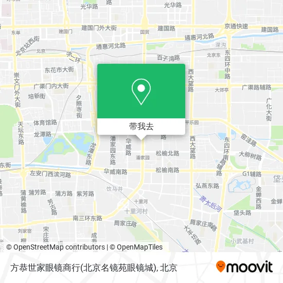 方恭世家眼镜商行(北京名镜苑眼镜城)地图