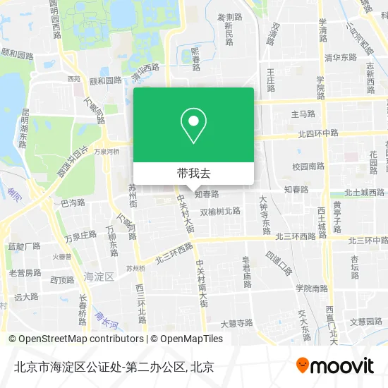 北京市海淀区公证处-第二办公区地图