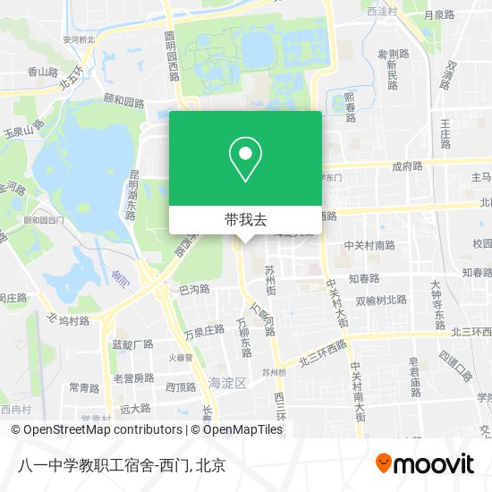 八一中学教职工宿舍-西门地图