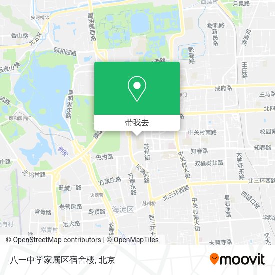 八一中学家属区宿舍楼地图