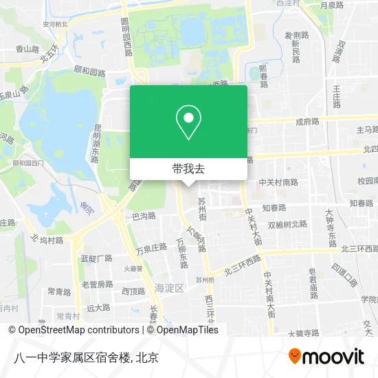八一中学家属区宿舍楼地图