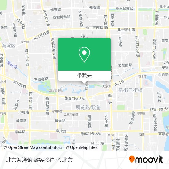 北京海洋馆-游客接待室地图